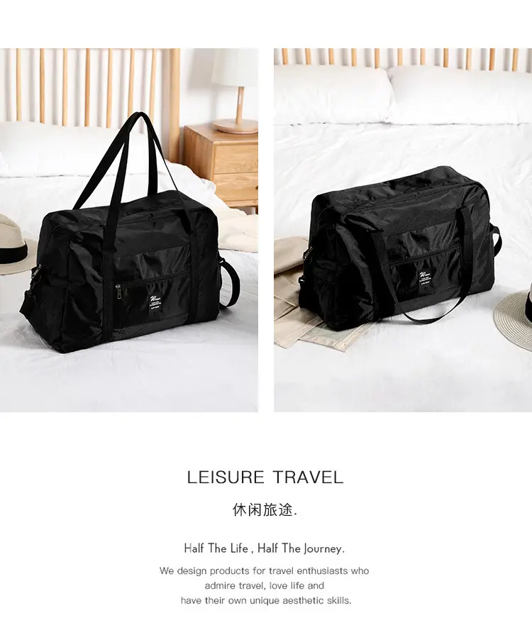 Blue Travel Duffel Bag with Sleeves & Shoulder Strap — feature 19