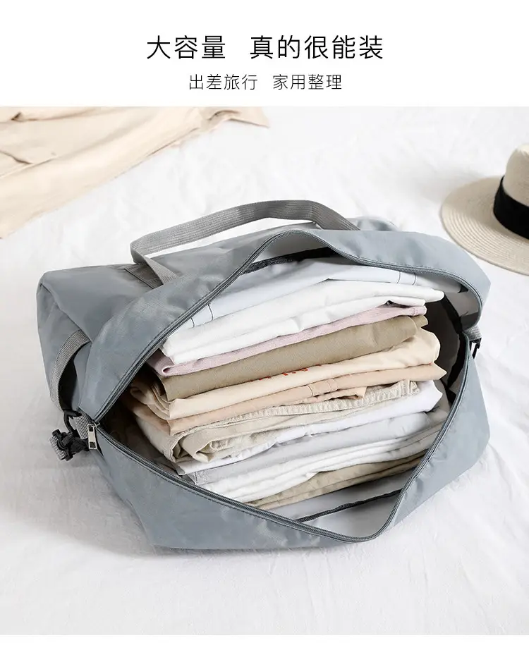 Blue Travel Duffel Bag with Sleeves & Shoulder Strap — feature 8