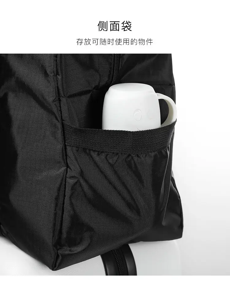 Blue Travel Duffel Bag with Sleeves & Shoulder Strap — feature 9