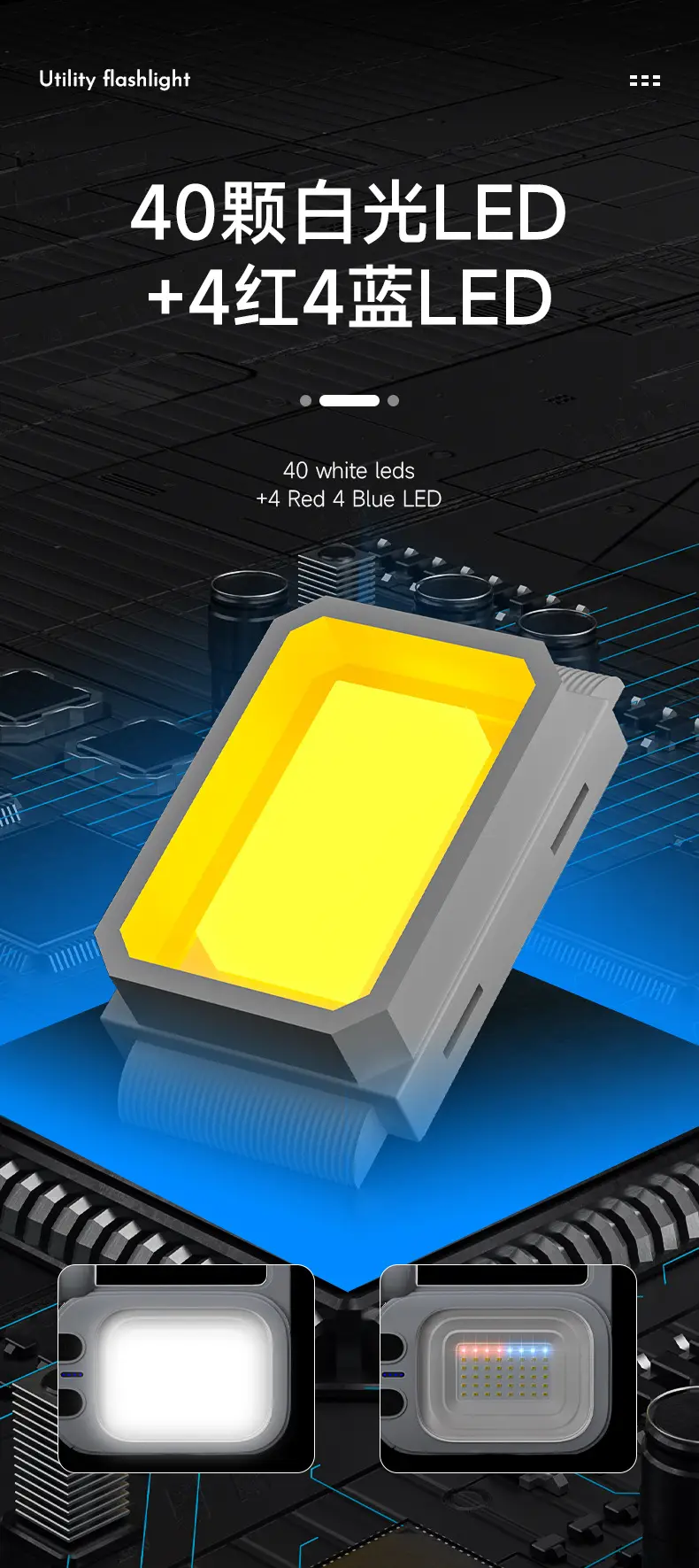 Solar Powered Camping Light with Strong Flashlight & Long Range β feature 9