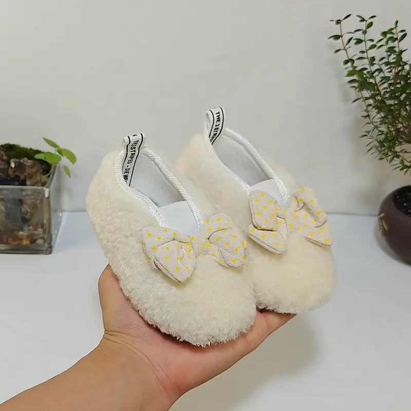Autumn Winter Baby Fur Lined Princess Shoes — feature 10