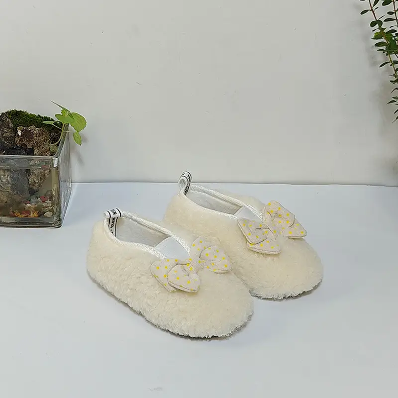 Autumn Winter Baby Fur Lined Princess Shoes — feature 11