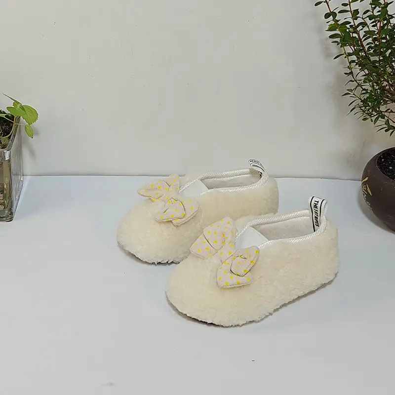 Autumn Winter Baby Fur Lined Princess Shoes — feature 14