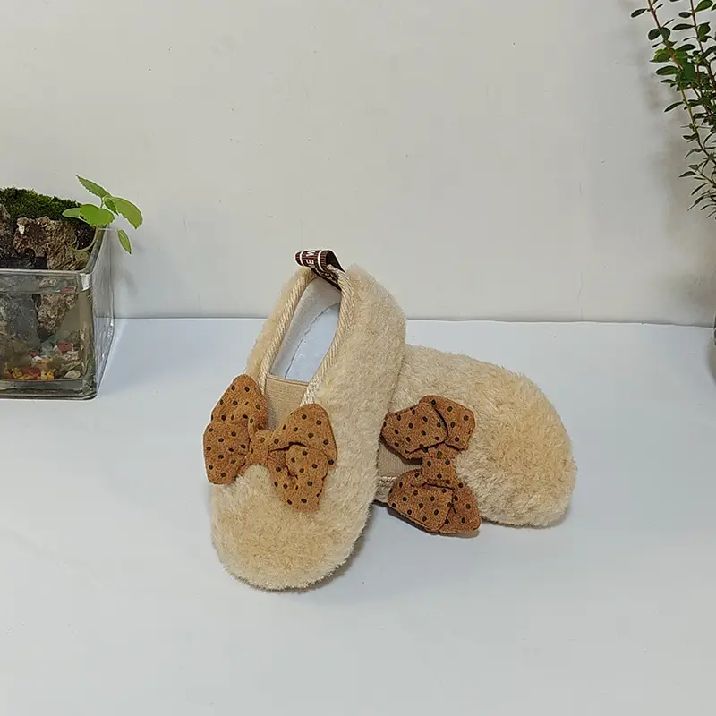 Autumn Winter Baby Fur Lined Princess Shoes — feature 15