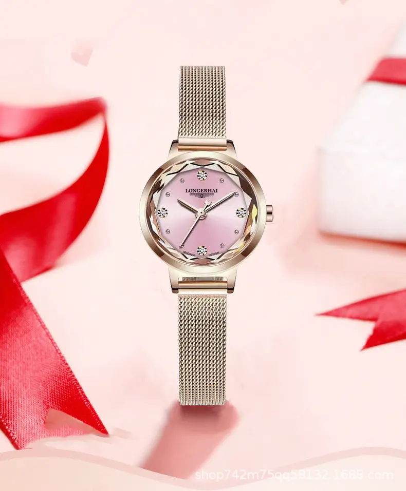 Women's Swiss Import Mechanical Watch Rose Gold 24mm — feature 12