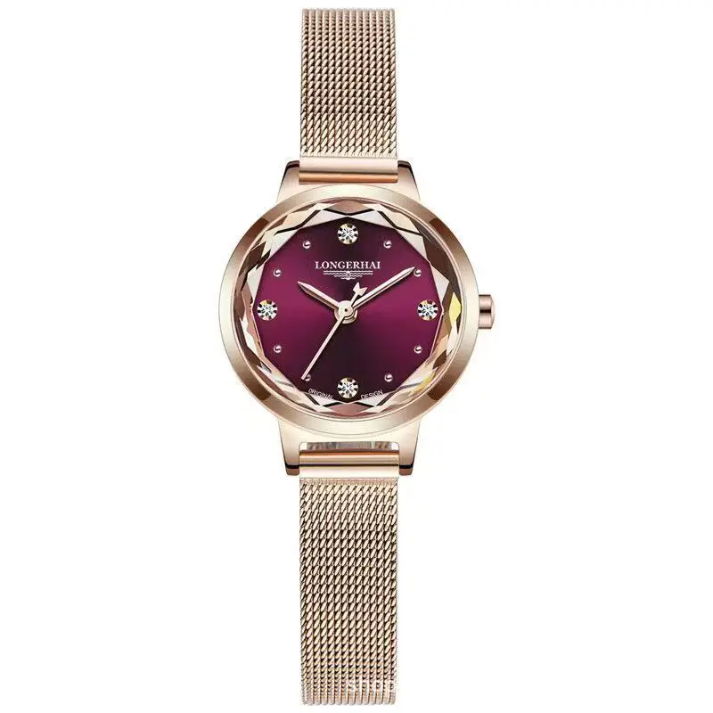 Women's Swiss Import Mechanical Watch Rose Gold 24mm - Image 3