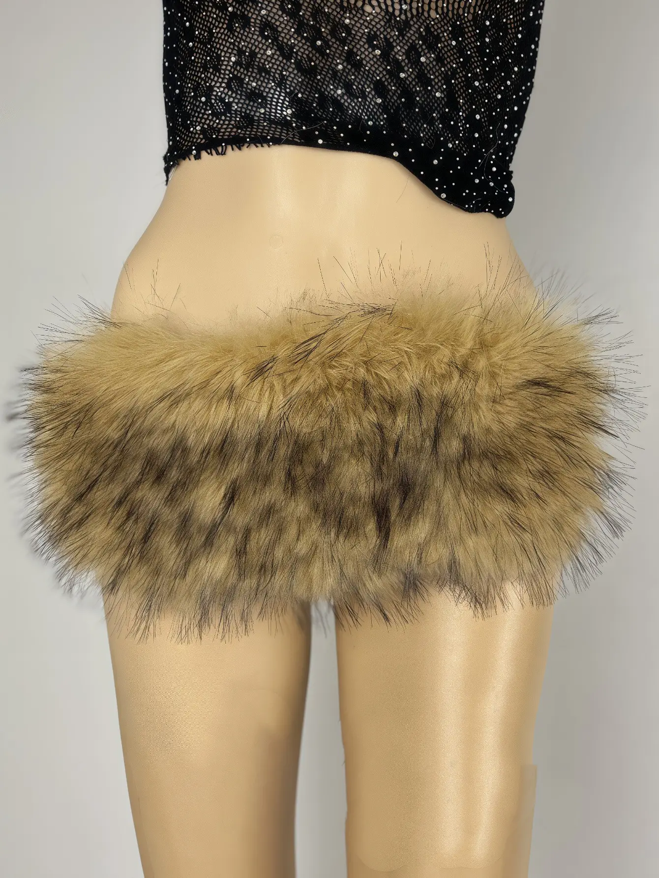 New Rabbit Fur Belt for Women Waist Cover Europe America — feature 26