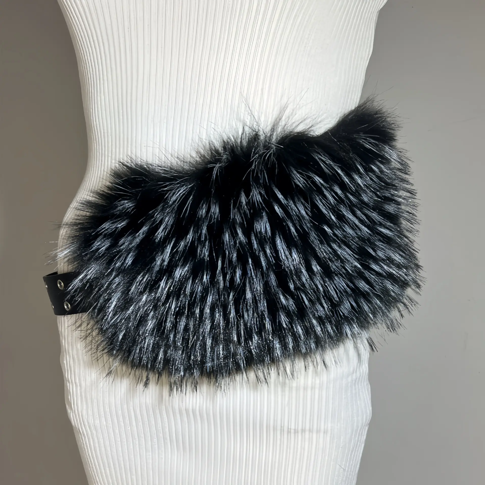 New Rabbit Fur Belt for Women Waist Cover Europe America
