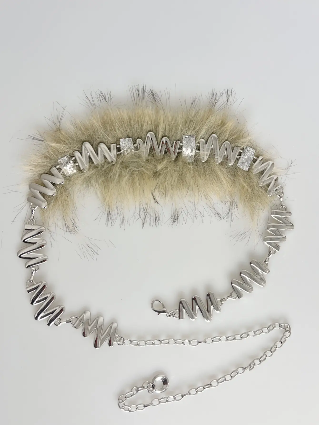 New Rabbit Fur Belt for Women Waist Cover Europe America