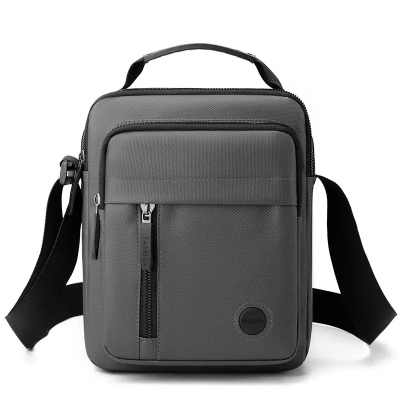 Men's Black Waterproof Crossbody Shoulder Bag - Image 2