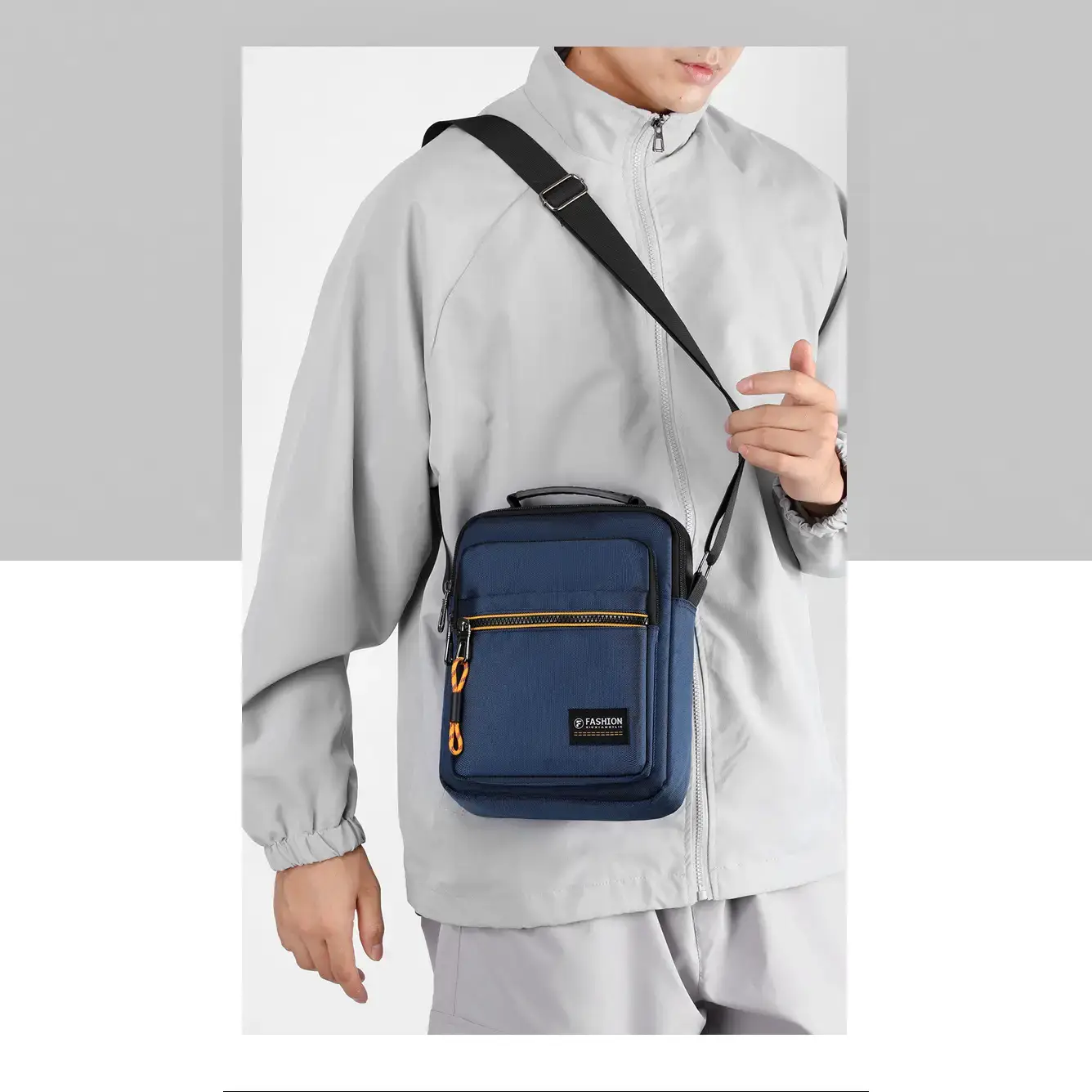 Men's Waterproof Korean Style Crossbody Bag - Image 7