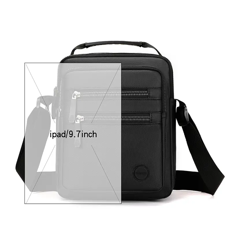 Men's Waterproof Oxford Cloth Shoulder Bag Green - Image 8