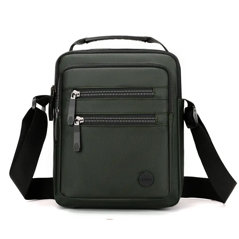 Men's Waterproof Oxford Cloth Shoulder Bag Green - Image 3