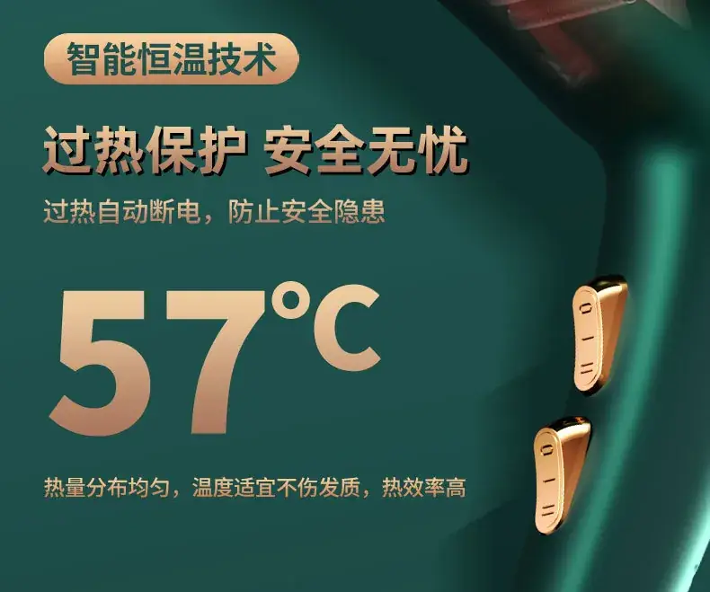 Smart Temp Hair Dryer 57°C Blue Light Salon Use — feature 11