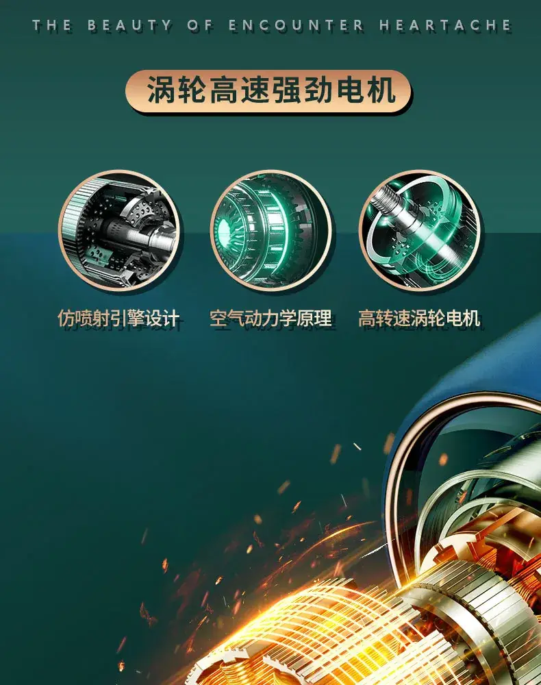 Smart Temp Hair Dryer 57°C Blue Light Salon Use — feature 13