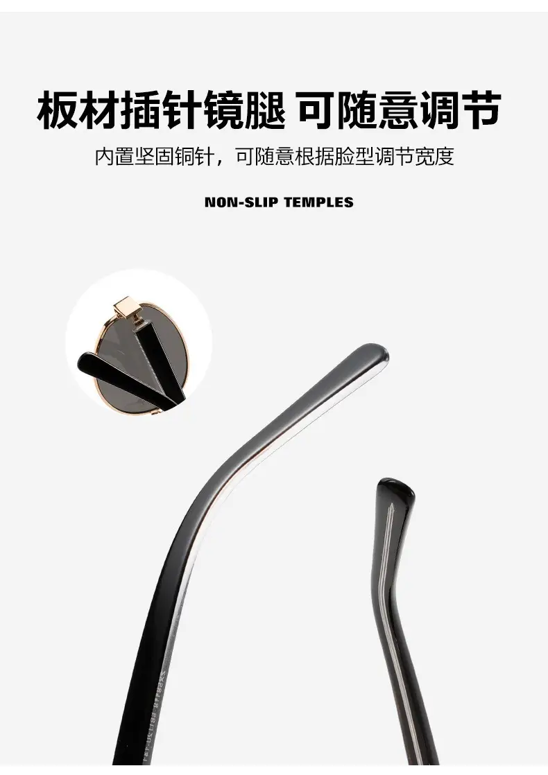 Retro Oval Metal Sunglasses Women High Definition Lens — feature 15