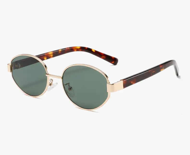 Retro Oval Metal Sunglasses Women High Definition Lens — feature 28