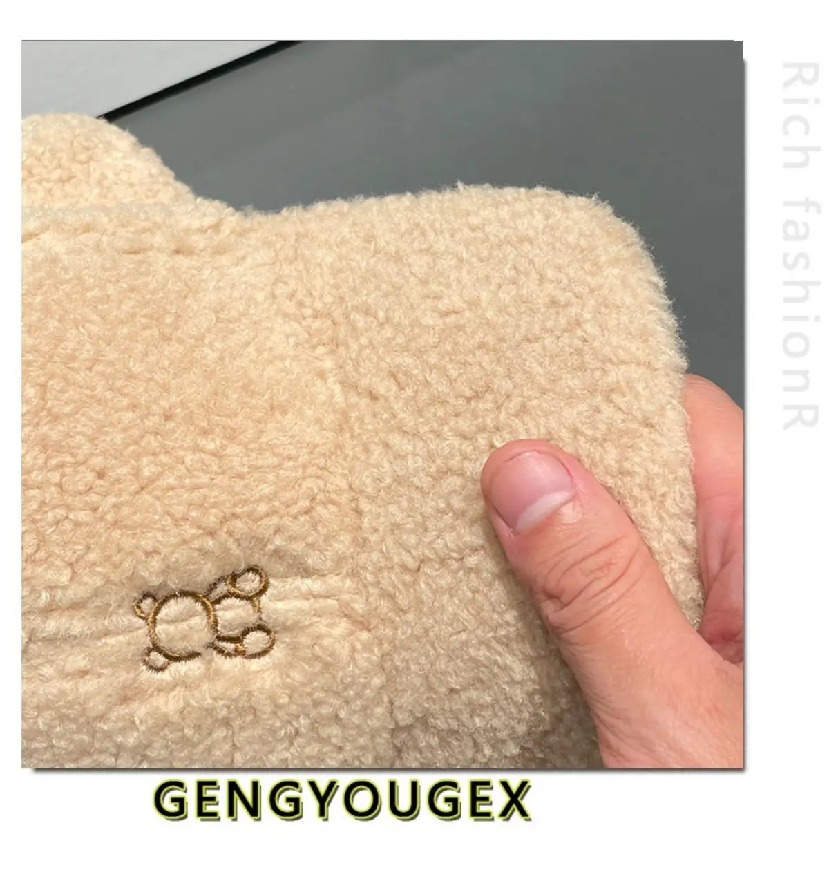 Japanese Embroidered Bear Ear Cap for Girls Winter Warm — feature 11