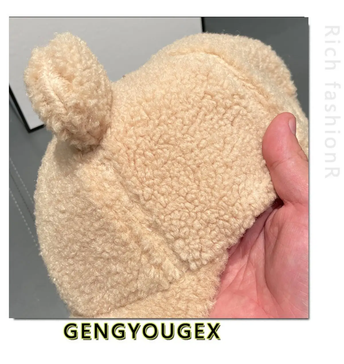 Japanese Embroidered Bear Ear Cap for Girls Winter Warm — feature 14