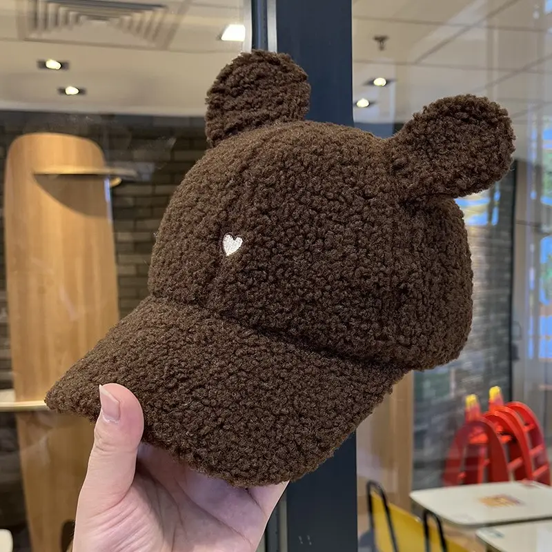 Japanese Embroidered Bear Ear Cap for Girls Winter Warm - Image 10