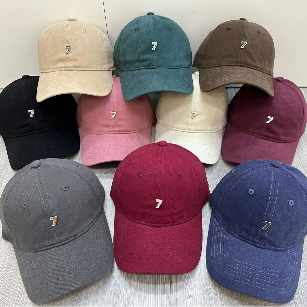 Pink Baseball Cap with Wide Brim and Metal Logo - Image 14