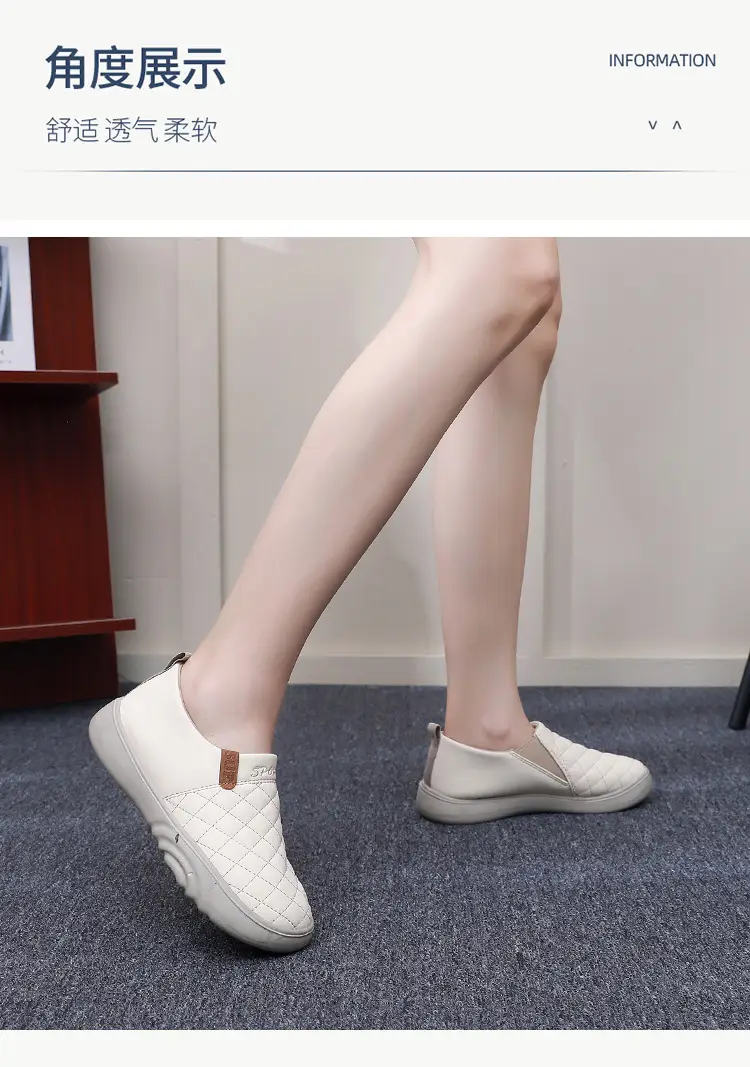 Old Beijing Cloth Shoes Women's Loafers Non-slip Thick-soled Moms Shoes Slip-on Soft-soled Bread Shoes Women's Fashion Bean Shoes — feature 17