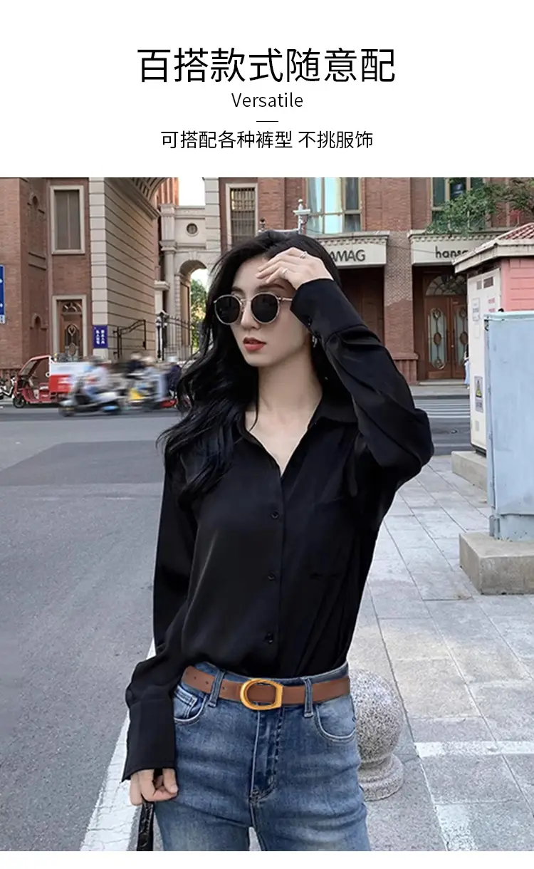 Women's Genuine Leather Belt with Gold Buckle — feature 10