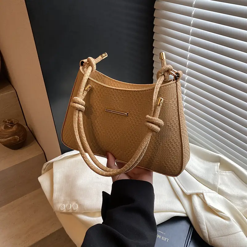 Black Textured Crossbody Bag for Women 2024