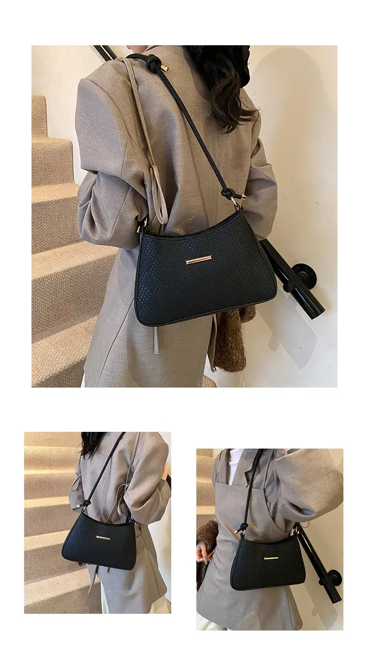 Black Textured Crossbody Bag for Women 2024 — feature 11