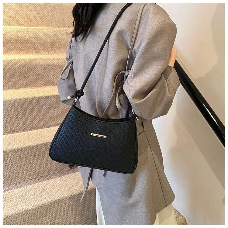 Black Textured Crossbody Bag for Women 2024 — feature 14