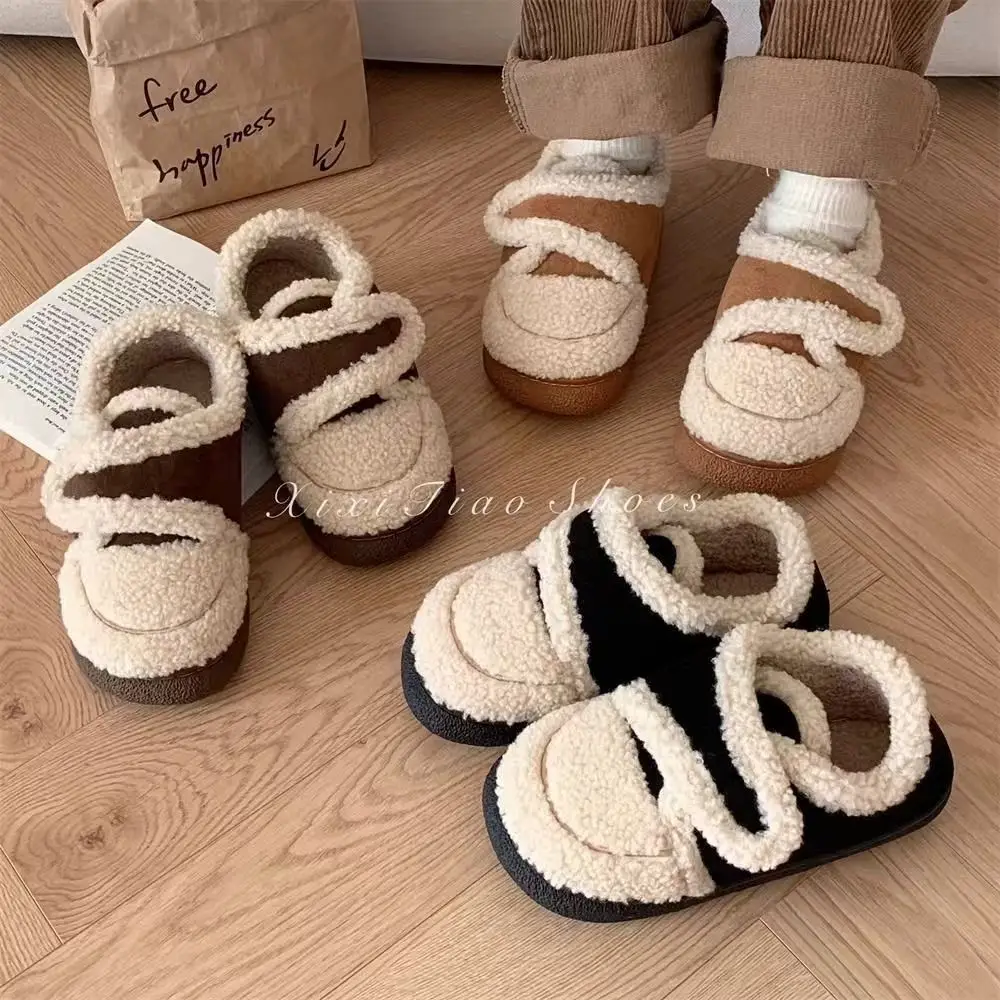 Winter Outfit fleece-lined Thickened Thick-soled Cotton Shoes Non-slip All-match Warm-keeping Shoes Casual Women's Plush Cotton Shoes - Image 3