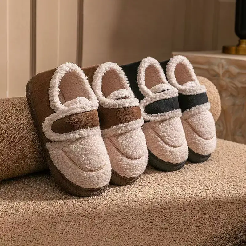 Winter Outfit fleece-lined Thickened Thick-soled Cotton Shoes Non-slip All-match Warm-keeping Shoes Casual Women's Plush Cotton Shoes - Image 4