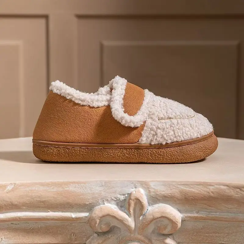 Winter Outfit fleece-lined Thickened Thick-soled Cotton Shoes Non-slip All-match Warm-keeping Shoes Casual Women's Plush Cotton Shoes — feature 1