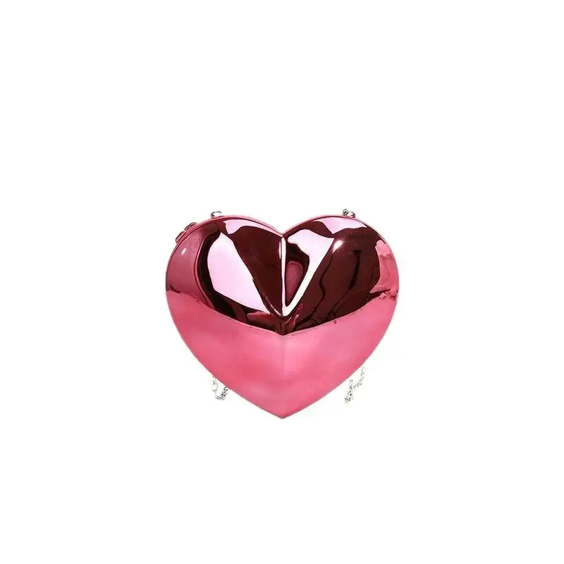 Red Heart-Shaped Crossbody Bag for Women - Image 6