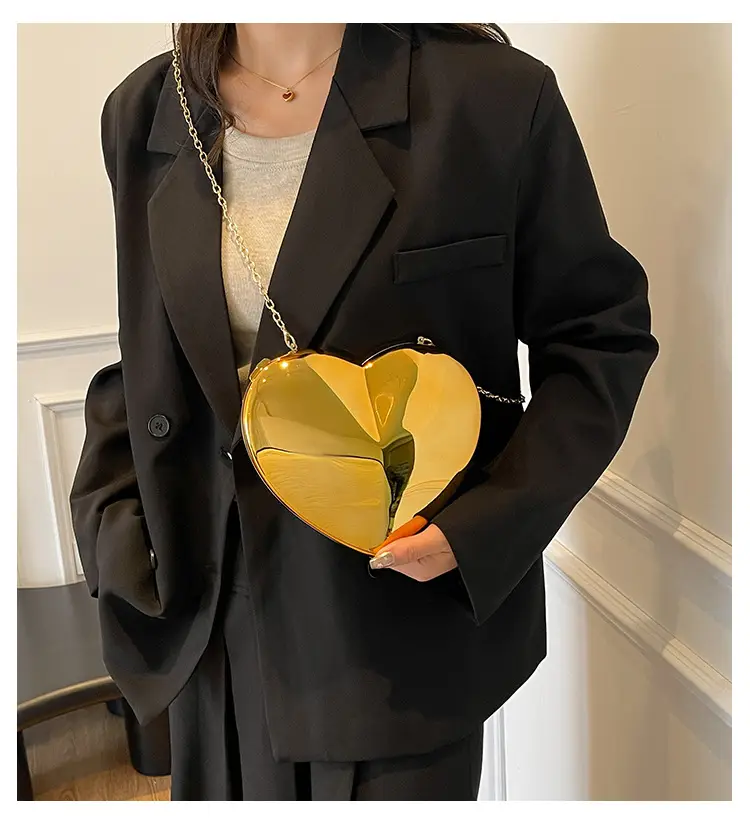 Red Heart-Shaped Crossbody Bag for Women — feature 1