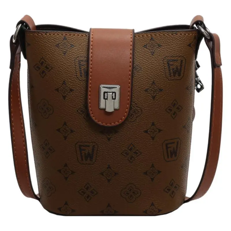 Brown Monogram Crossbody Bag for Women