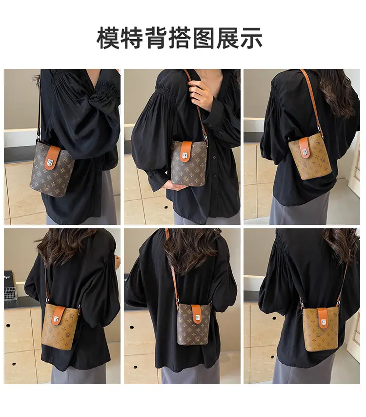 Brown Monogram Crossbody Bag for Women — feature 11
