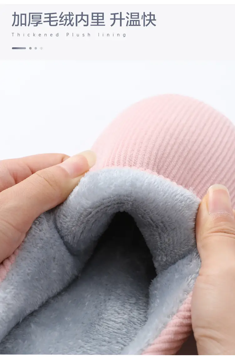 Cotton Slippers 2025 New Thickened Couple Autumn and Winter Home Warm Non-Slip Thick-Soled Maternity Shoes Cotton Shoes for Women — feature 8