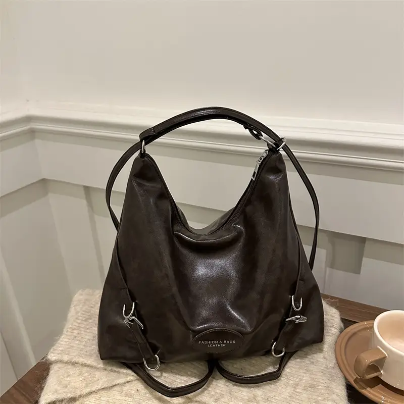Vintage Black Women's Shoulder Bag Autumn 2024