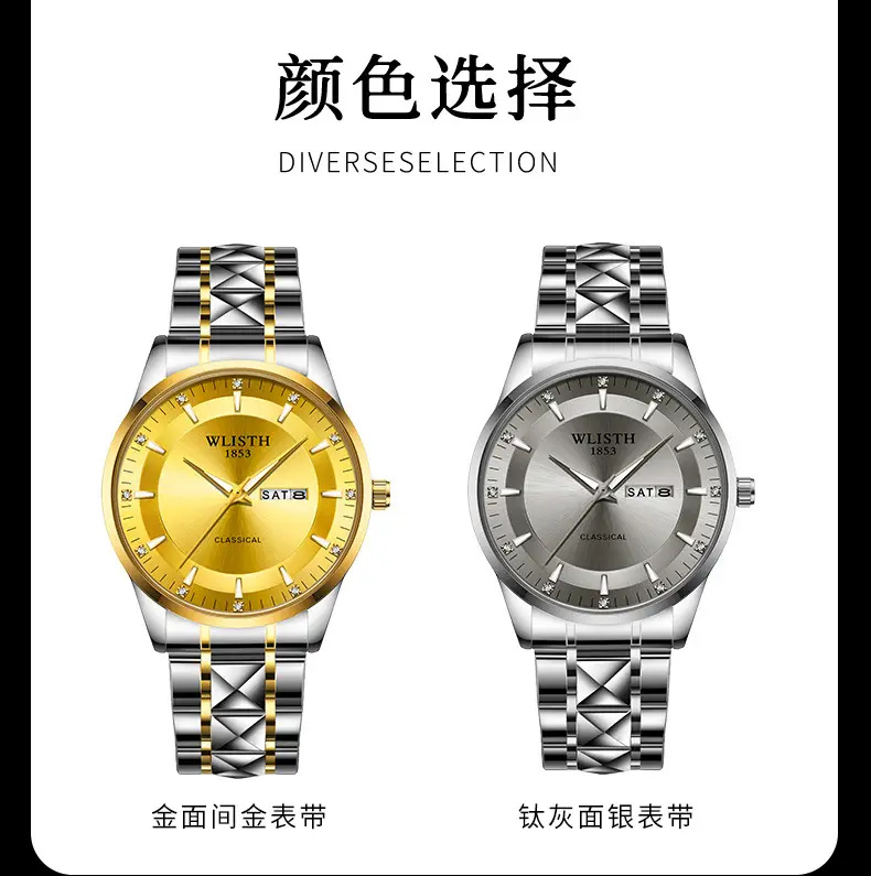 Men's Waterproof Luminous Quartz Watch 6169 — feature 5