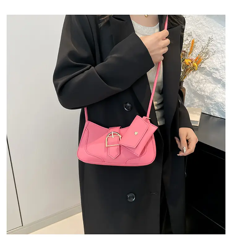 Crescent Underarm Bag 2024 Winter New Women's Beige — feature 15