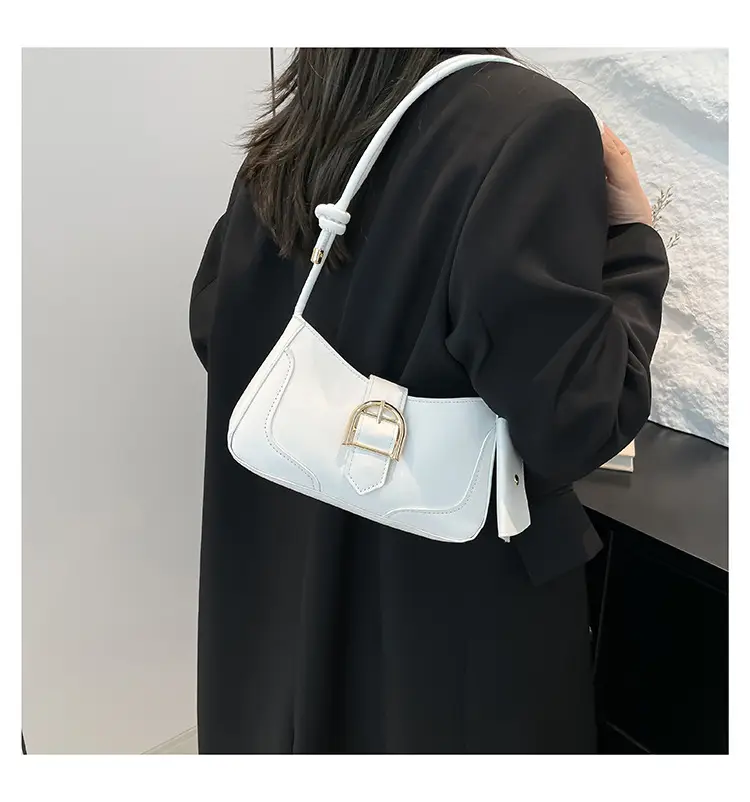 Crescent Underarm Bag 2024 Winter New Women's Beige — feature 18