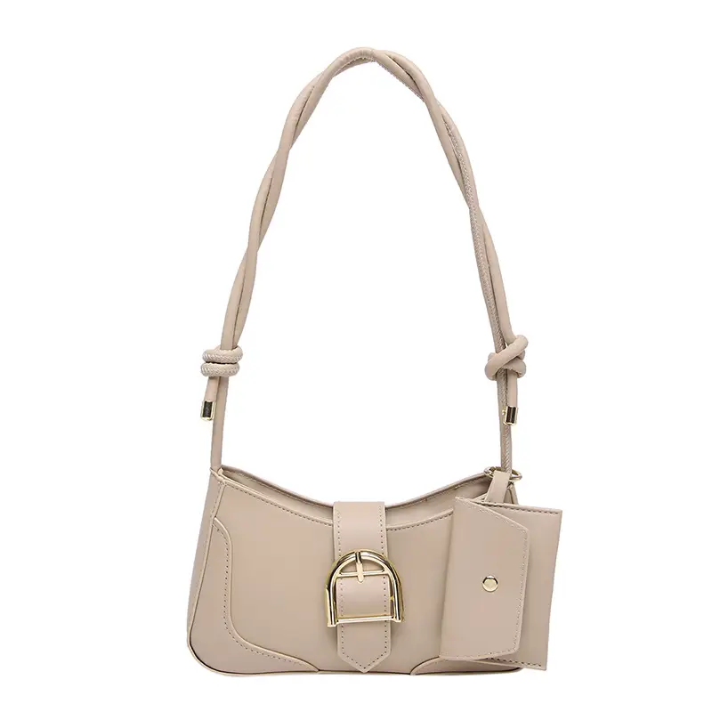 Crescent Underarm Bag 2024 Winter New Women's Beige - Image 4