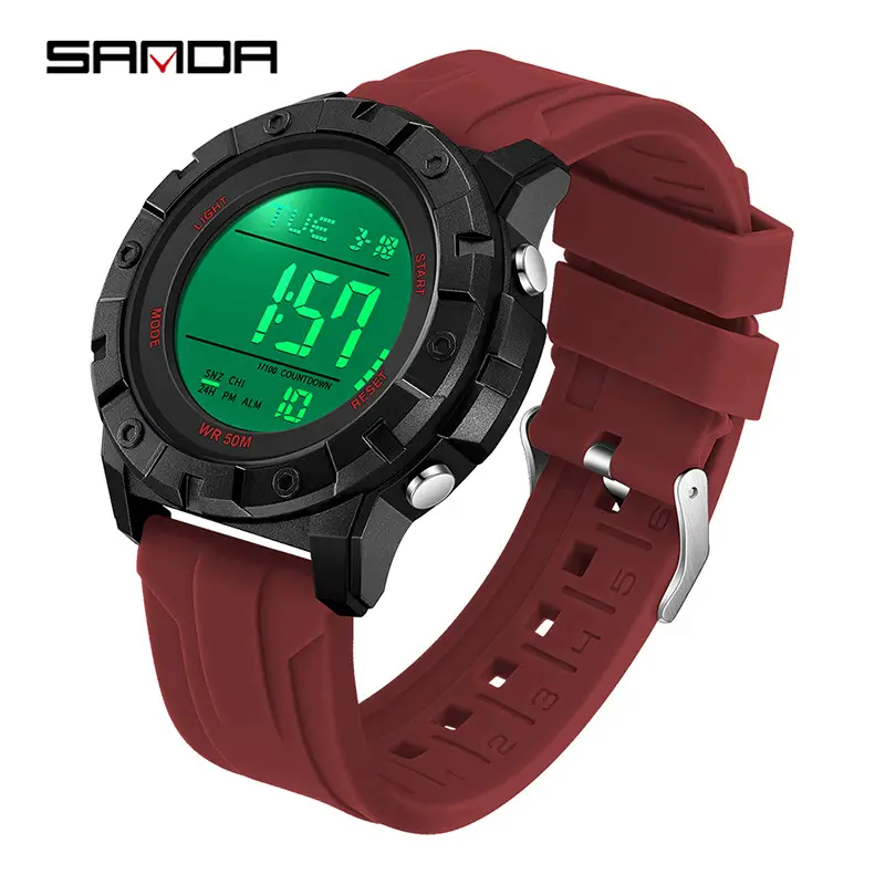 Sanda Multifunctional Electronic Watch for Men Women Waterproof Sports Wear - Image 5