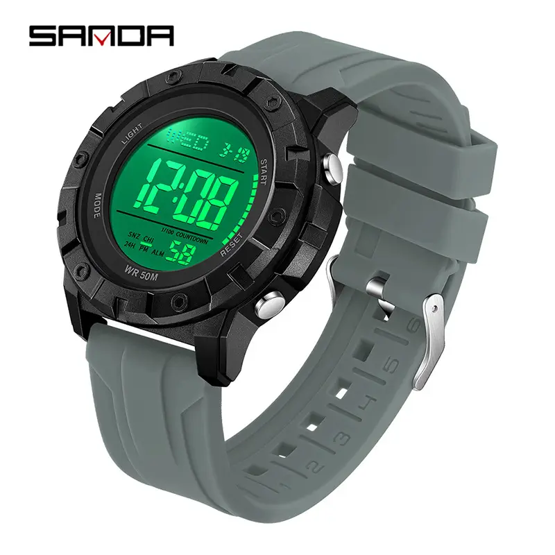 Sanda Multifunctional Electronic Watch for Men Women Waterproof Sports Wear - Image 7