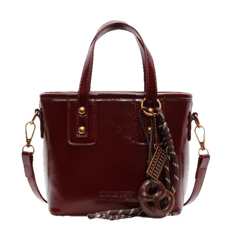 2026 Women's Square Brown Handbag with Chain Strap - Image 13