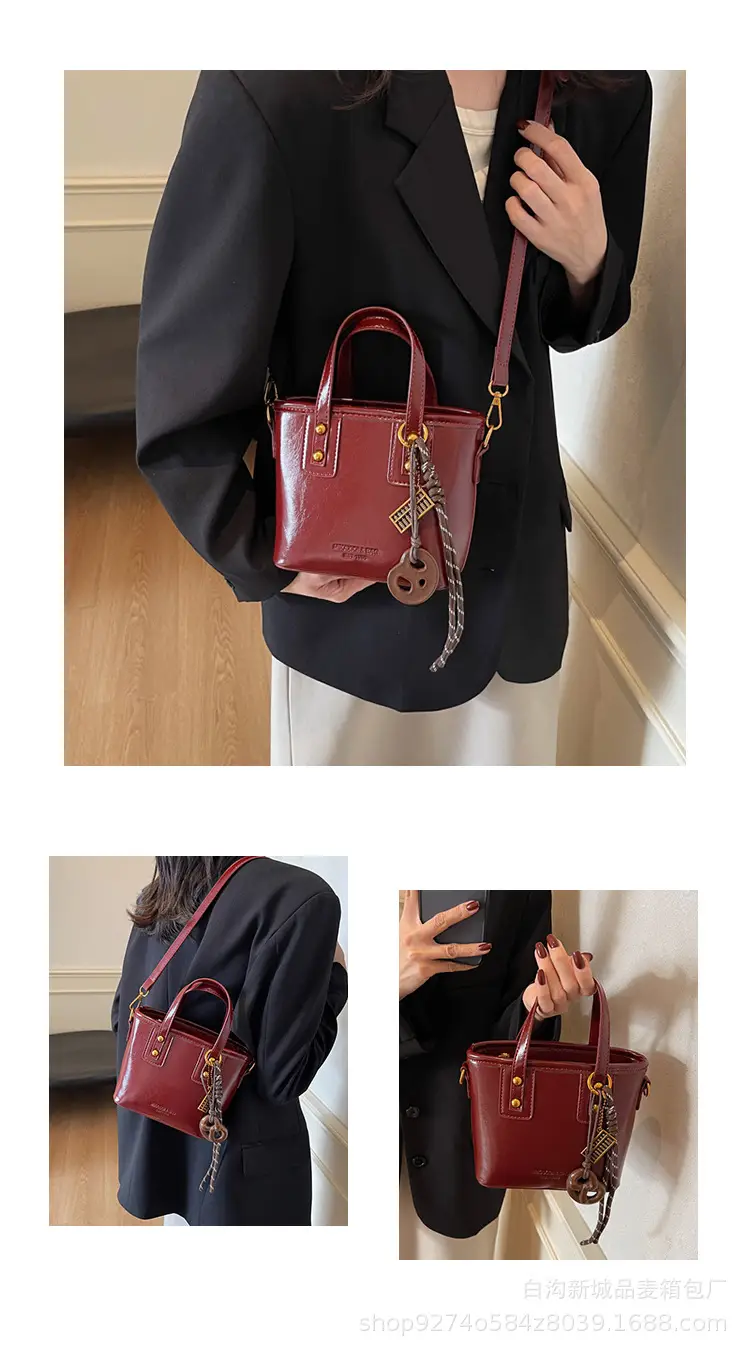 2026 Women's Square Brown Handbag with Chain Strap — feature 14