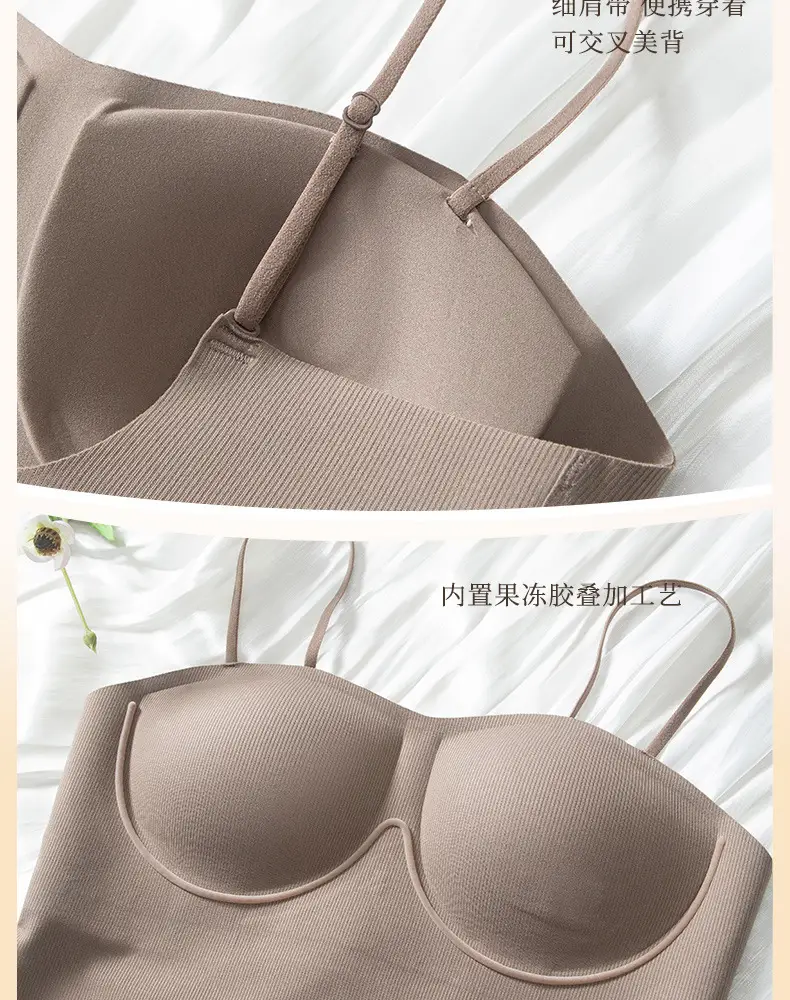 Seamless Strapless Bra with Padding & Anti-Exposure Design — feature 13