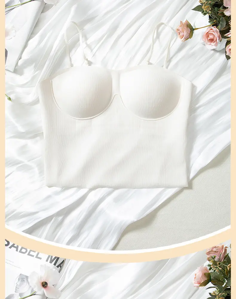Seamless Strapless Bra with Padding & Anti-Exposure Design — feature 19