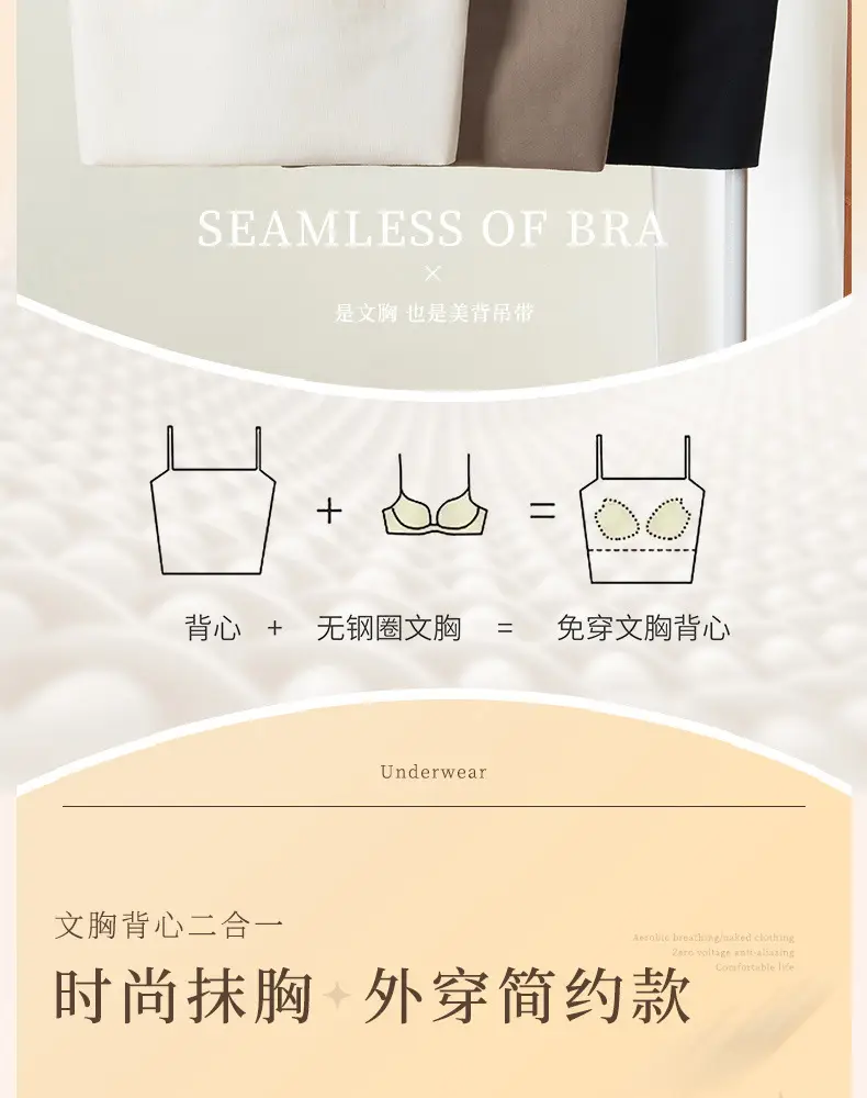 Seamless Strapless Bra with Padding & Anti-Exposure Design — feature 2